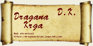 Dragana Krga vizit kartica